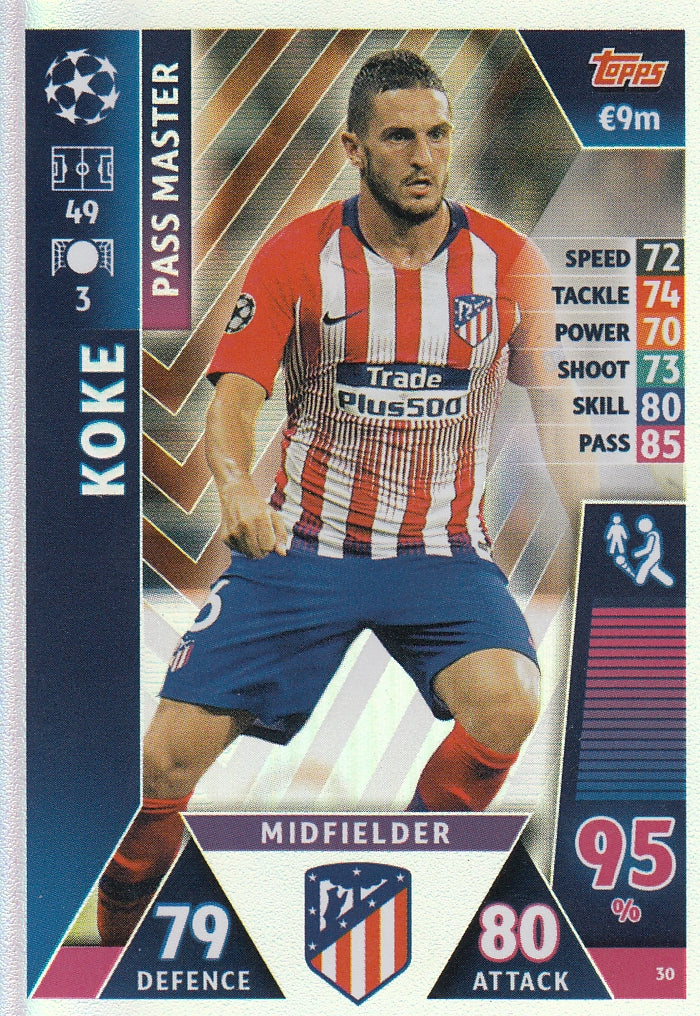 030. KOKE - ATLETICO DE MADRID - PASS MASTER