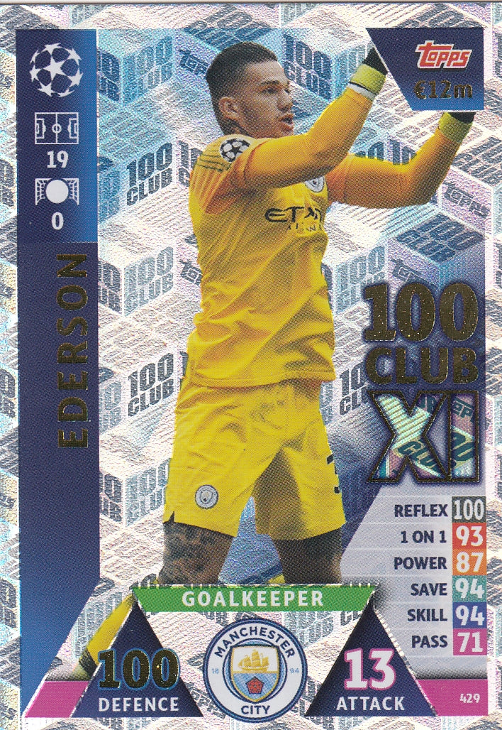 429. EDERSON - MANCHESTER CITY - 100 CLUB