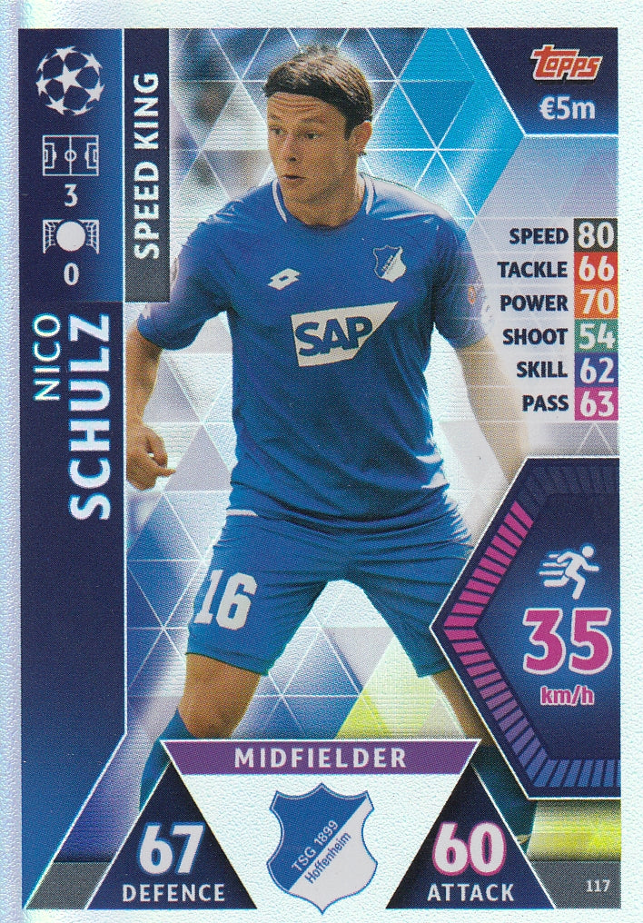 117. NICO SCHULZ - TSG 1899 HOFFENHEIM - SPEED KING