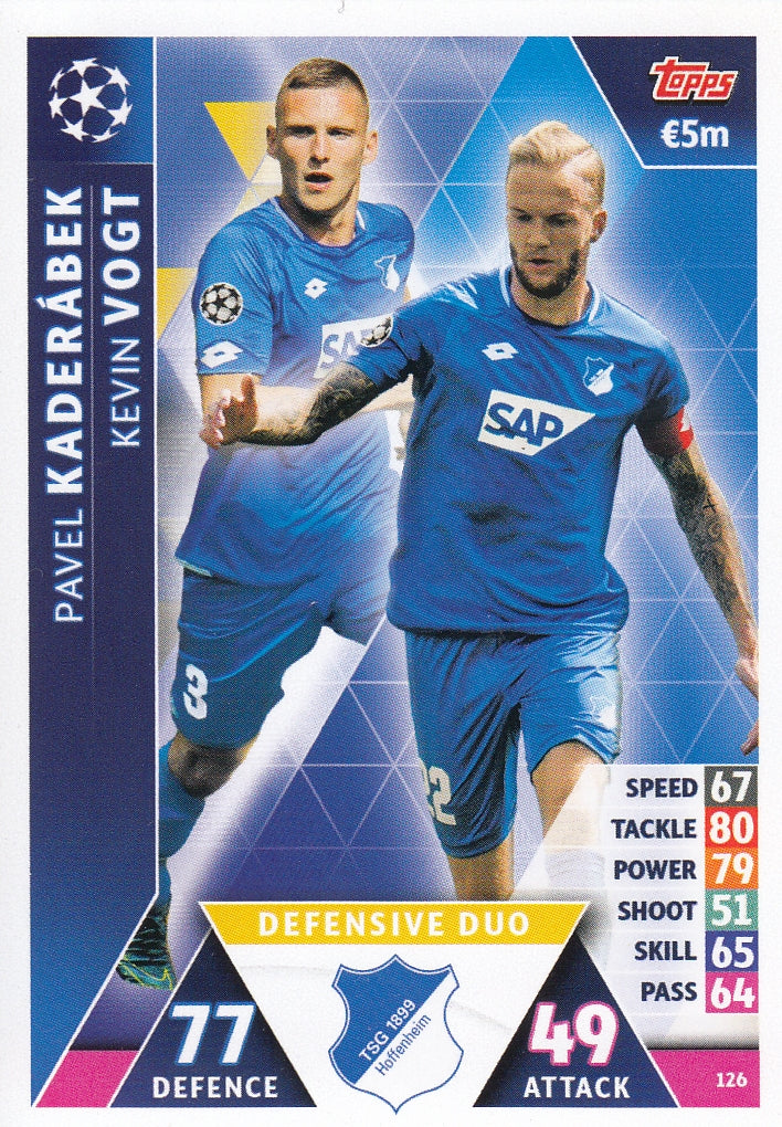 126. PAVEL KADERABEK - KEVIN VOGT - TSG 1899 HOFFENHEIM