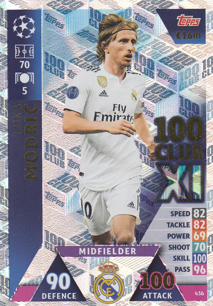 436. LUKA MODRIC - REAL MADRID C.F. - 100 CLUB