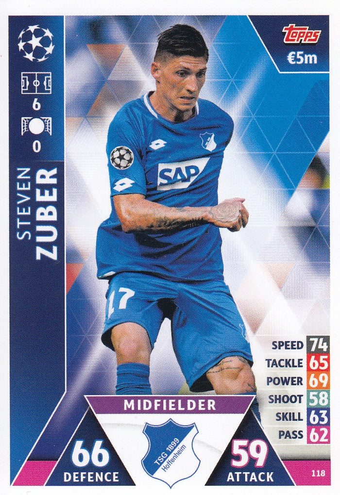 118. STEVEN ZUBER - TSG 1899 HOFFENHEIM