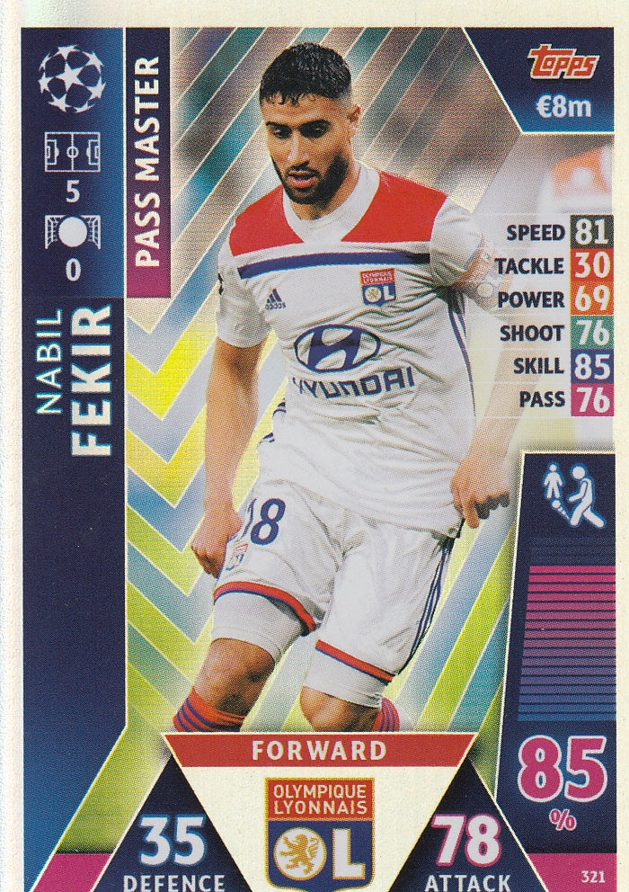 321. NABIL FEKIR - OLYMPIQUE LYONNAIS - PASS MASTER