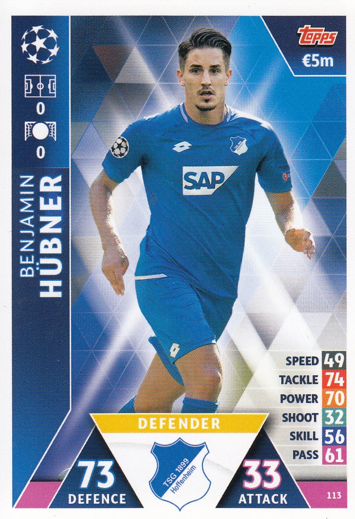 113. BENJAMIN HÜBNER - TSG 1899 HOFFENHEIM