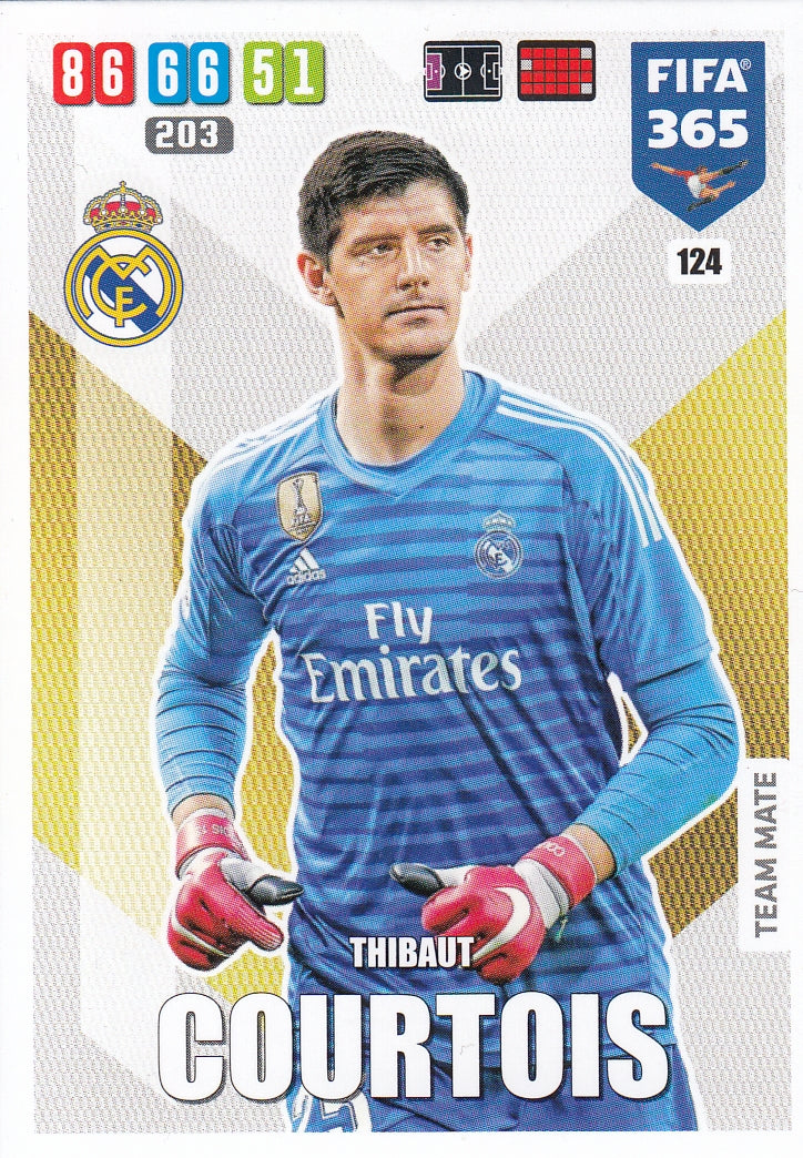 124. THIBAUT COURTOIS - REAL MADRID - TEAM MATE