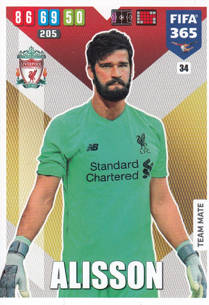 034. ALISSON - LIVERPOOL - TEAM MATE