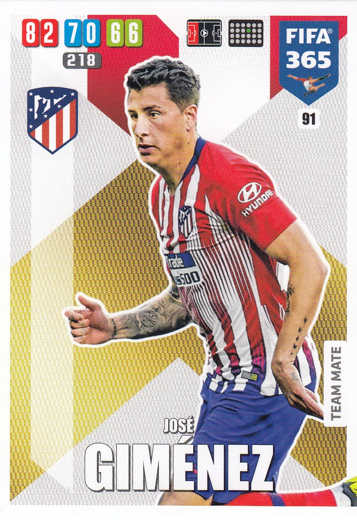 091. JOSE GIMENEZ - ATLETICO DE MADRID - TEAM MATE