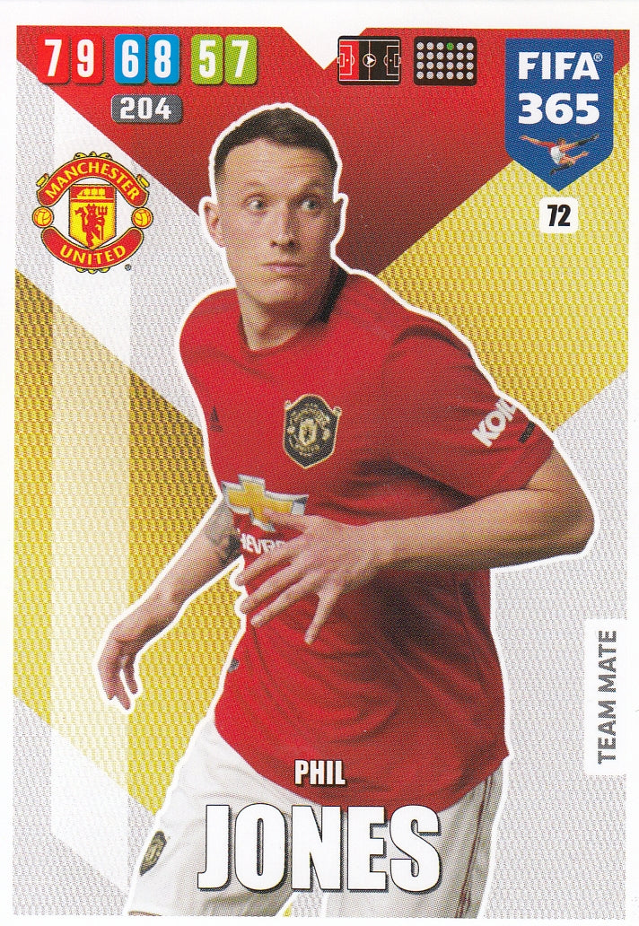 072. PHIL JONES - MANCHESTER UNITED - TEAM MATE