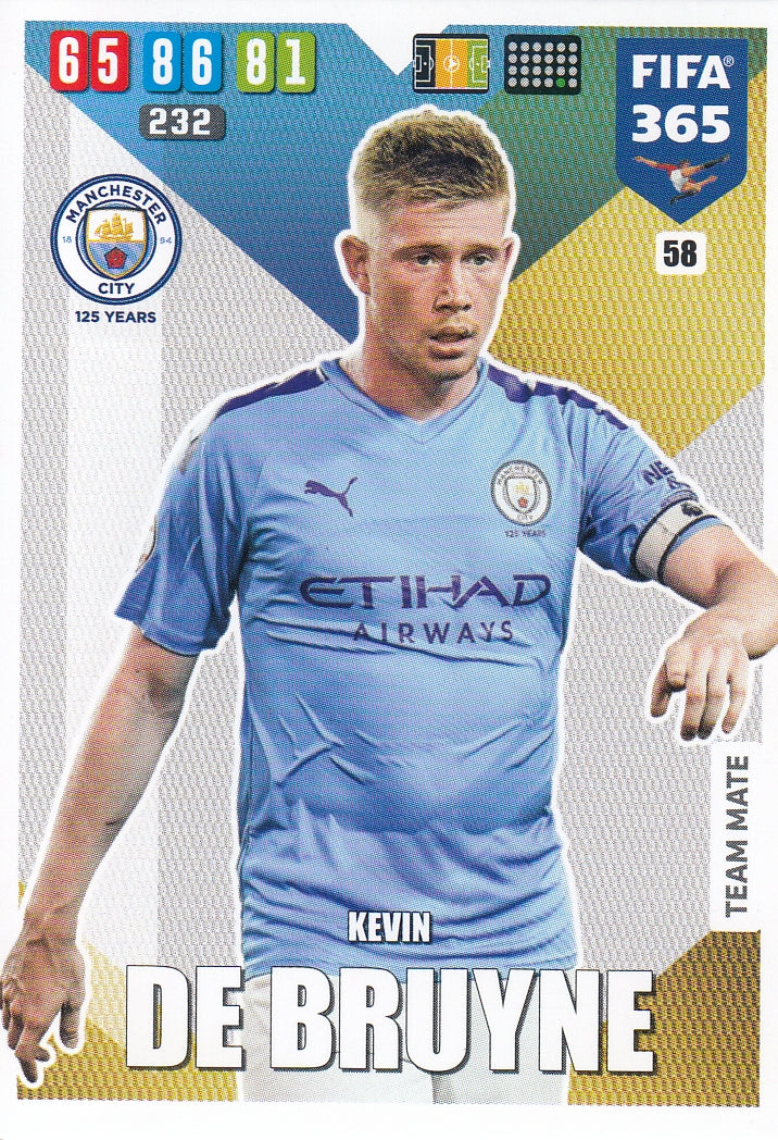 058. KEVIN DE BRUYNE - MANCHESTER CITY - TEAM MATE