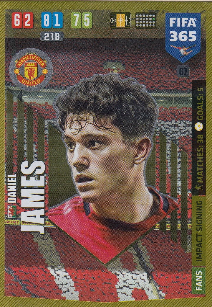 067. DANIEL JAMES - MANCHESTER UNITED - FANS IMPACT SIGNING