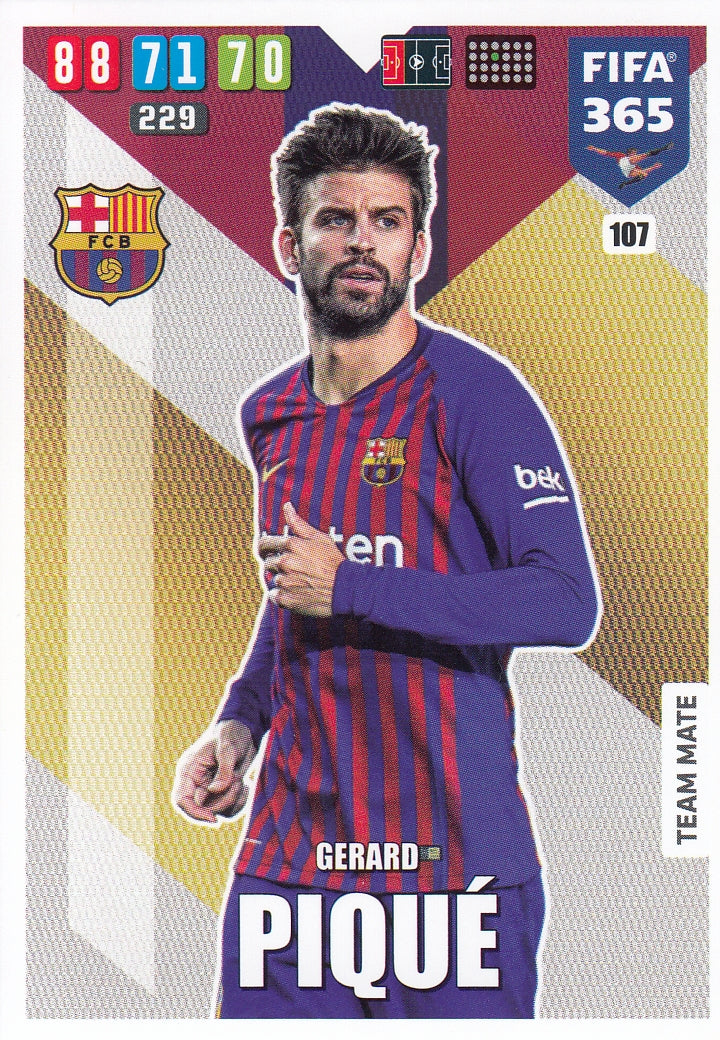 107. GERARD PIQUÉ - BARCELONA - TEAM MATE