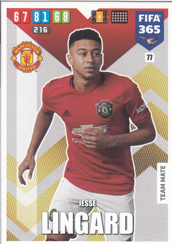 077. JESSE LINGARD - MANCHESTER UNITED - TEAM MATE