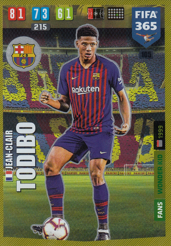 105. JEAN-CLAIR TODIBO - BARCELONA - FANS WONDER KID