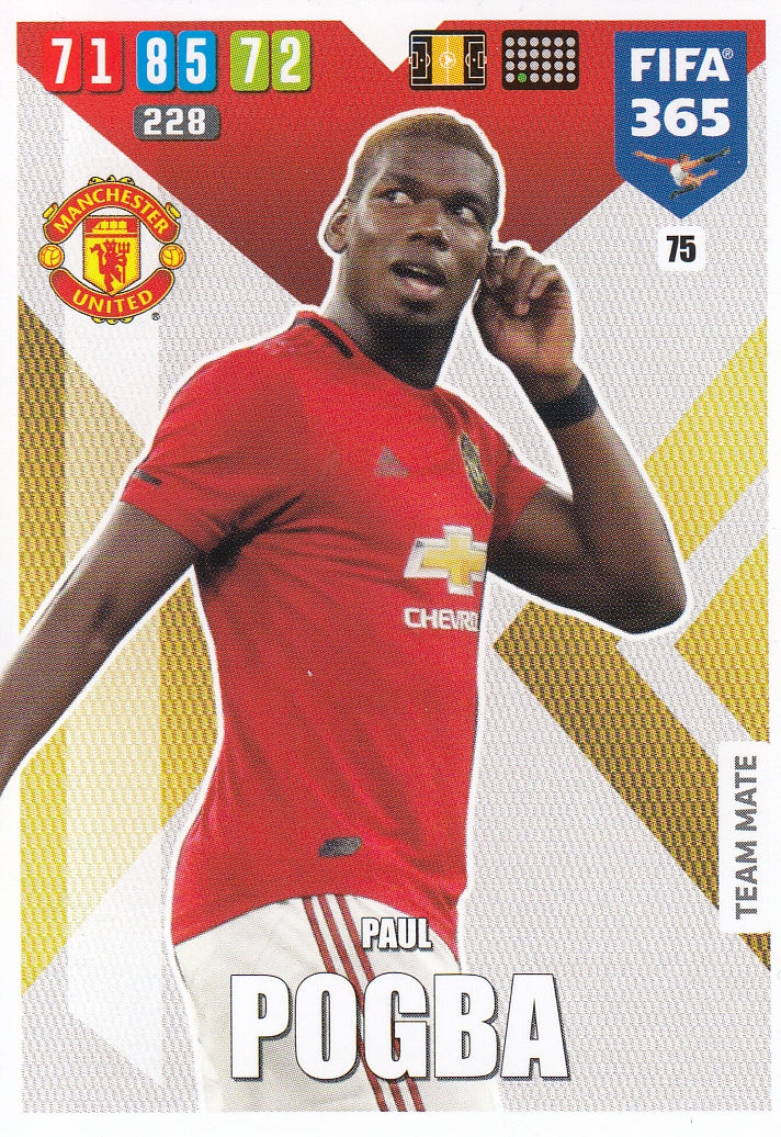 075. PAUL POGBA - MANCHESTER UNITED - TEAM MATE