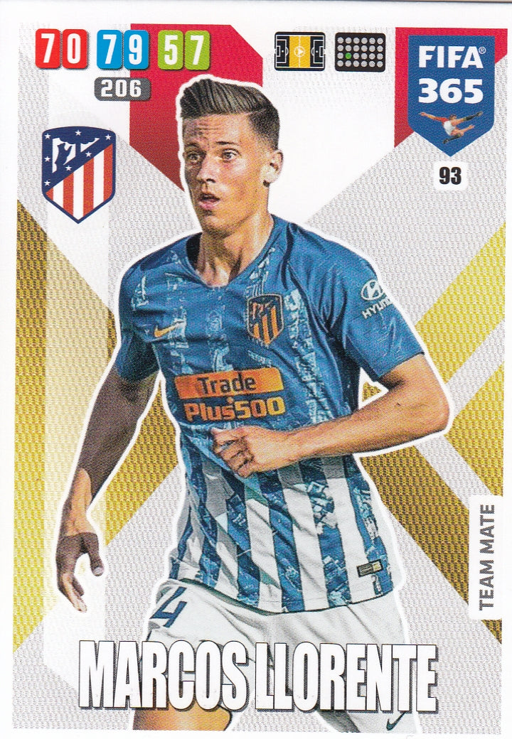 093. MARCOS LLORENTE - ATLETICO DE MADRID - TEAM MATE
