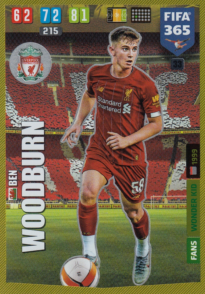 033. BEN WOODBURN - LIVERPOOL - FANS WONDER KID