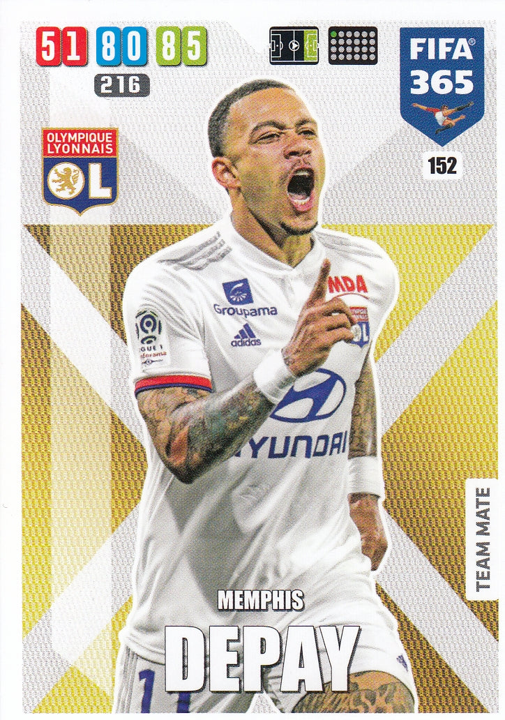 152. MEMPHIS DEPAY - OLYMPIQUE LYONNAIS - TEAM MATE