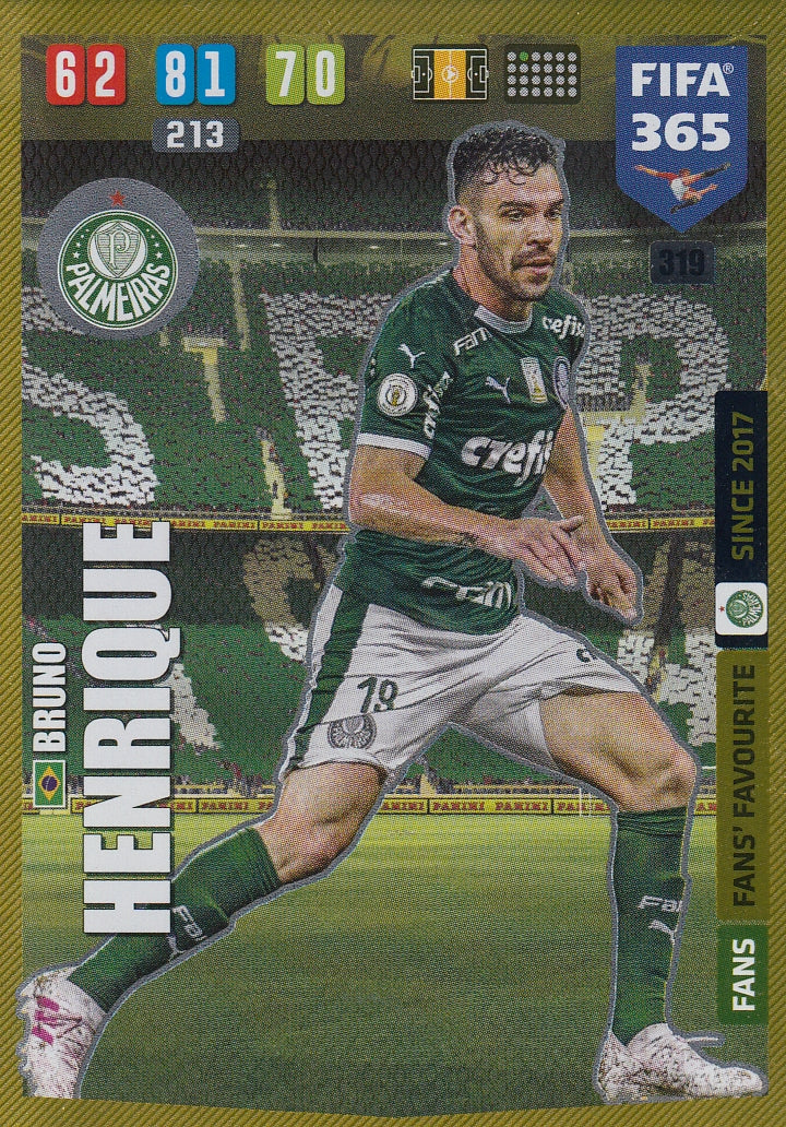 319. BRUNO HENRIQUE - PALMEIRAS - FANS CLUB BADGE