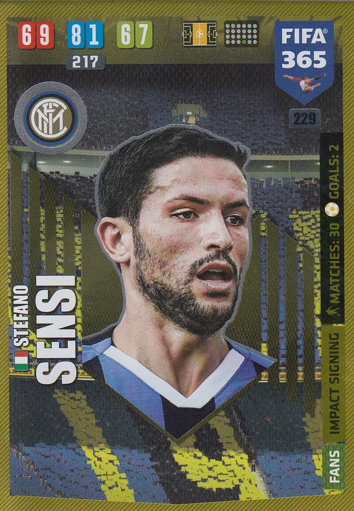 229. STEFANO SENSI - INTER - FANS IMPACT SIGNING