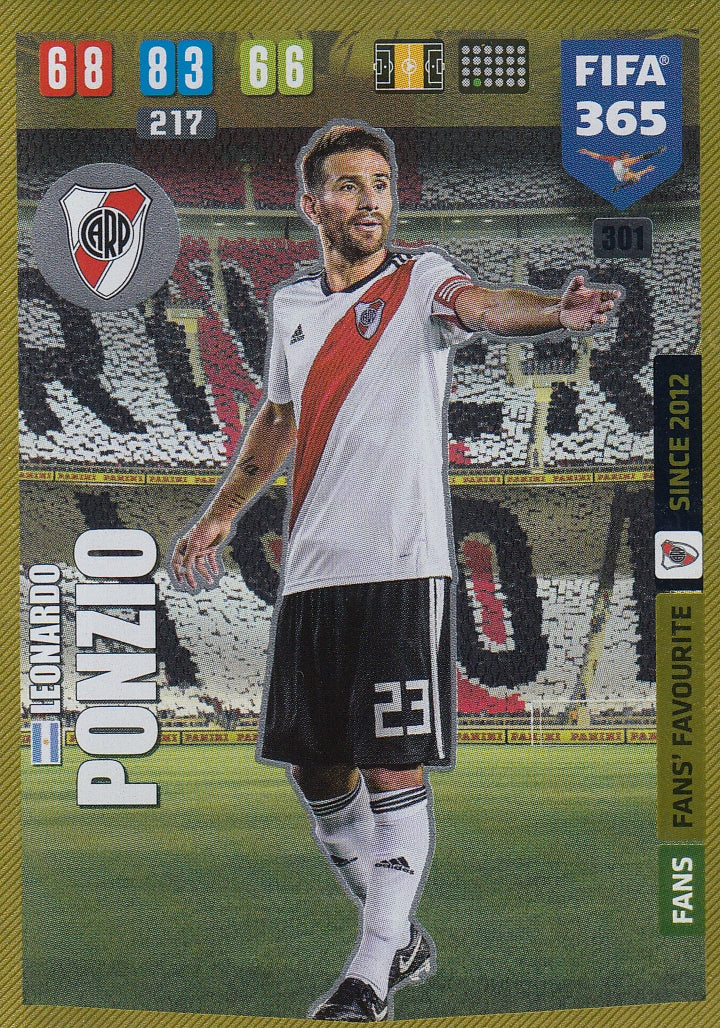 301. LEONARDO PONZIO - RIVER PLATE - FANS FANS’ FAVOURITE