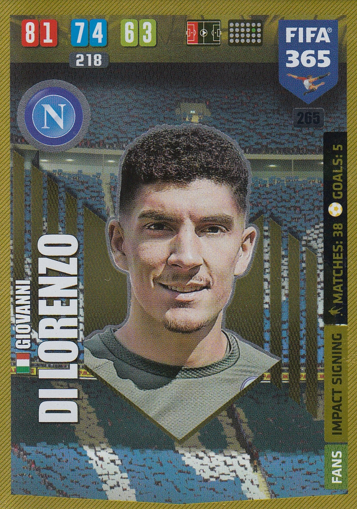265. GIOVANNI DI LORENZO - NAPOLI - FANS IMPACT SIGNING