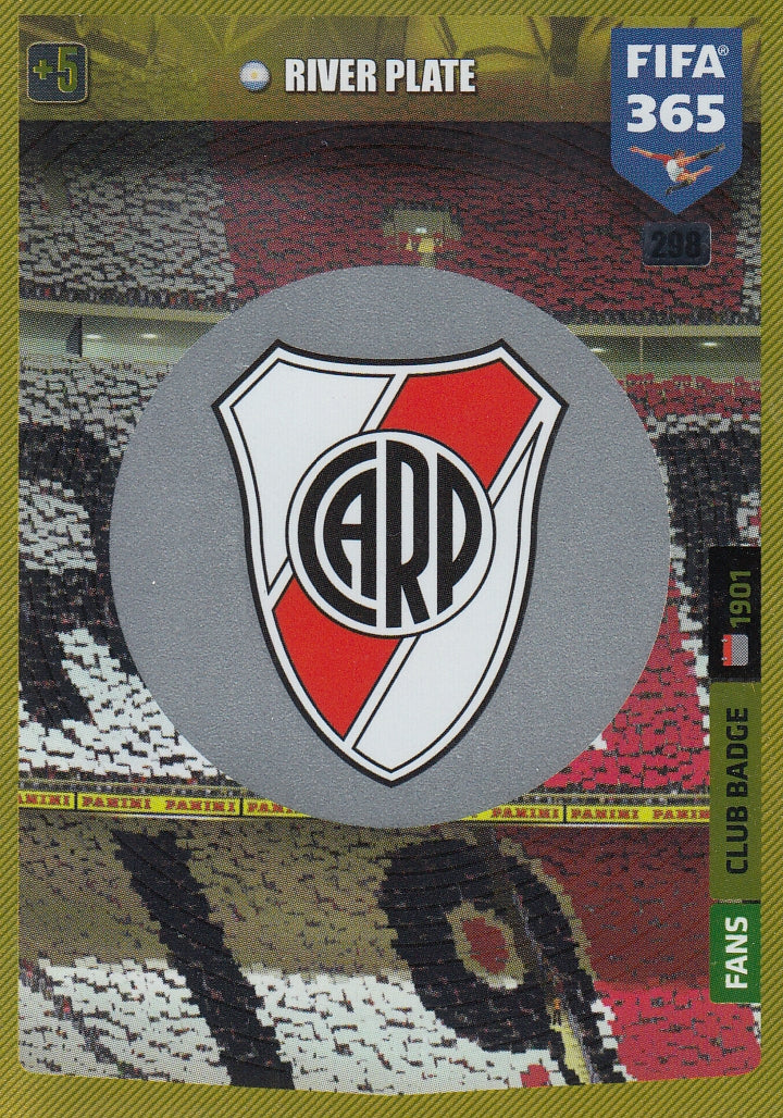298. RIVER PLATE - FANS CLUB BADGE