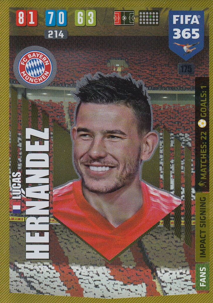 175. LUCAS HERNANDEZ - BAYERN MÜNCHEN - FANS IMPACT SIGNING