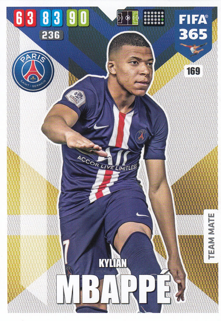 169. KYLIAN MBAPPE - PARIS SAINT-GERMAIN - TEAM MATE