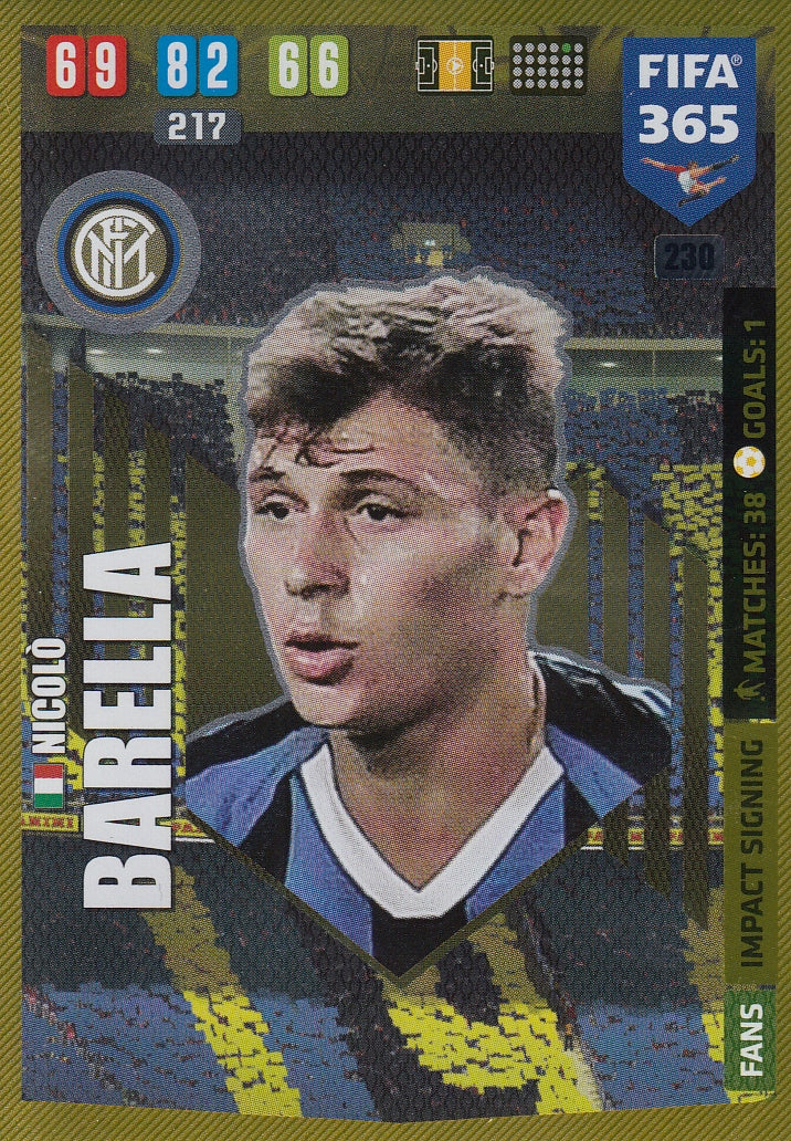 230. NICOLO BARELLA - INTER - FANS IMPACT SIGNING