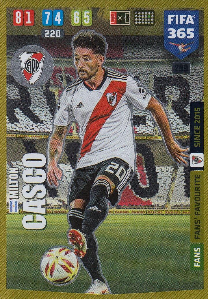 299. MILTON CASCO - RIVER PLATE - FANS FANS’ FAVOURITE