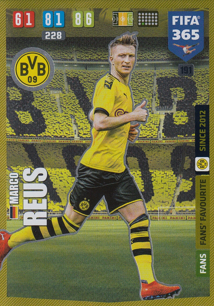 191. MARCO REUS - BORUSSIA DORTMUND - FANS FANS’ FAVOURITE