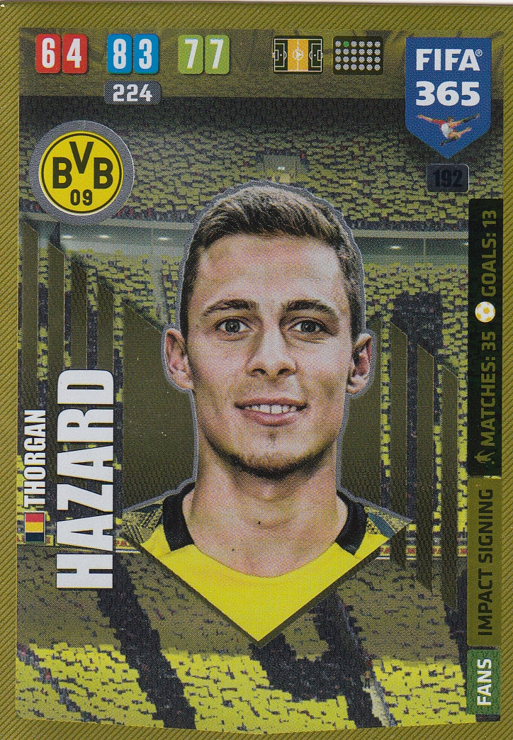 192. THORGAN HAZARD - BORUSSIA DORTMUND - FANS IMPACT SIGNING
