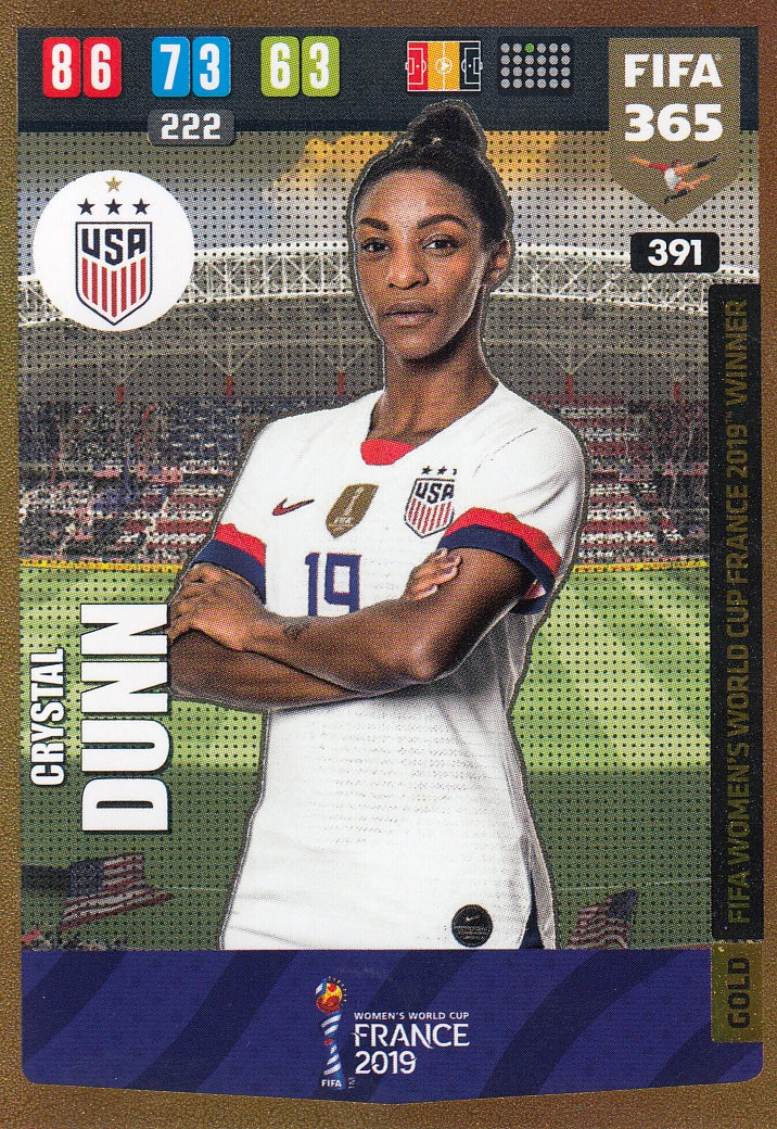 391. CRYSTAL DUNN - GOLD FIFA WOMENS WORLD CUP FRANCE 2019 WINNER