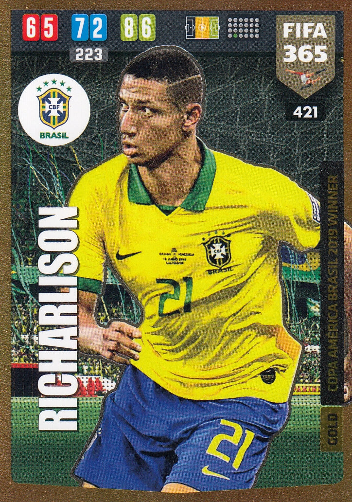 421. RICHARLISON -  BRASIL - GOLD COPA AMÉRICA BRASIL 2019 WINNER
