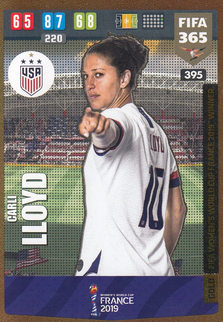 395. CARLI LLOYD - USA - GOLD FIFA WOMENS WORLD CUP FRANCE 2019 WINNER