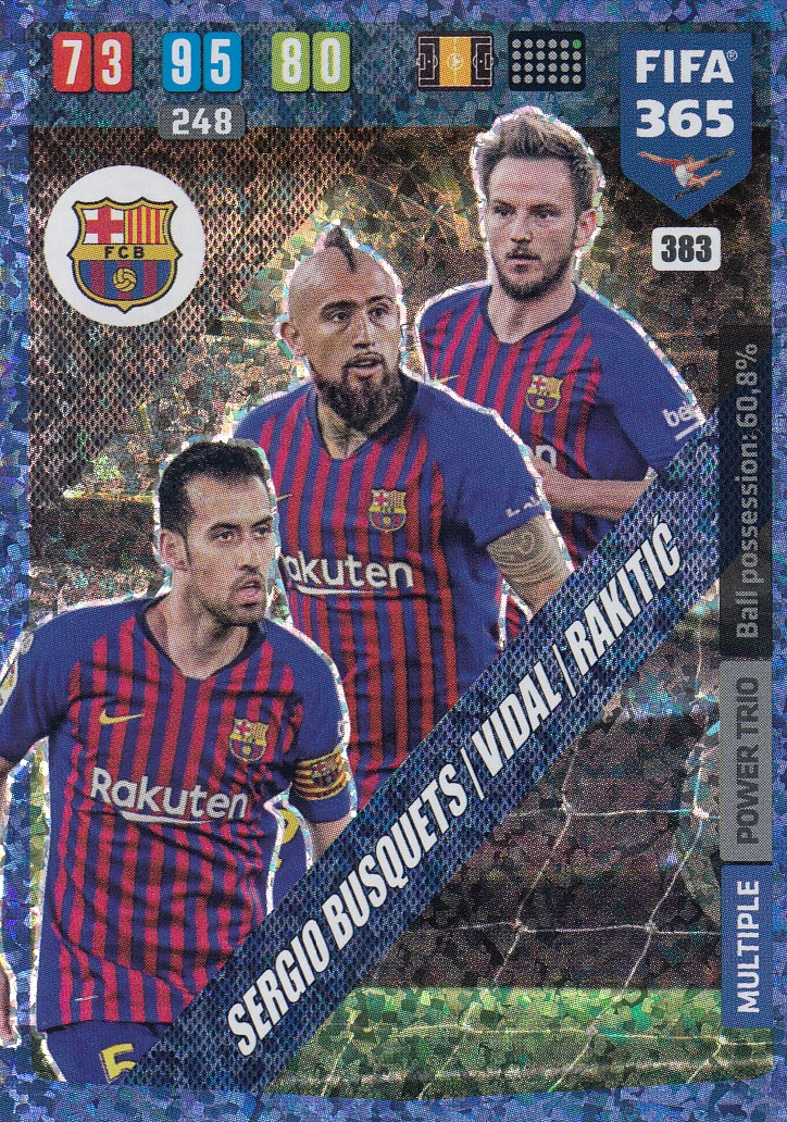 383. SERGIO BUSQUETS / VIDAL / RAKITIC - BARCELONA - MULTIPLE POWER TRIO