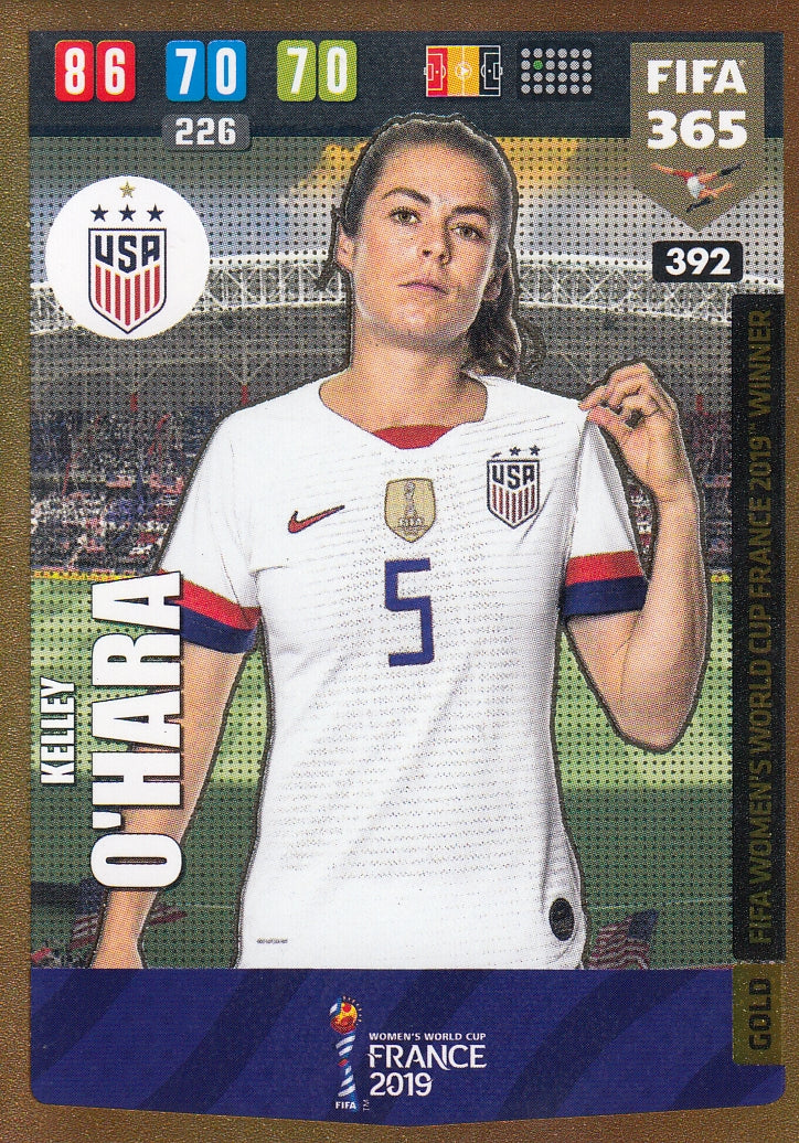 392. KELLEY O’HARA - USA - GOLD FIFA WOMENS WORLD CUP FRANCE 2019 WINNER