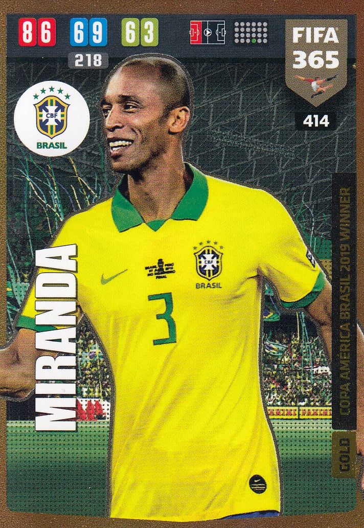 414. MIRANDA - BRASIL - GOLD COPA AMÉRICA BRASIL 2019 WINNER