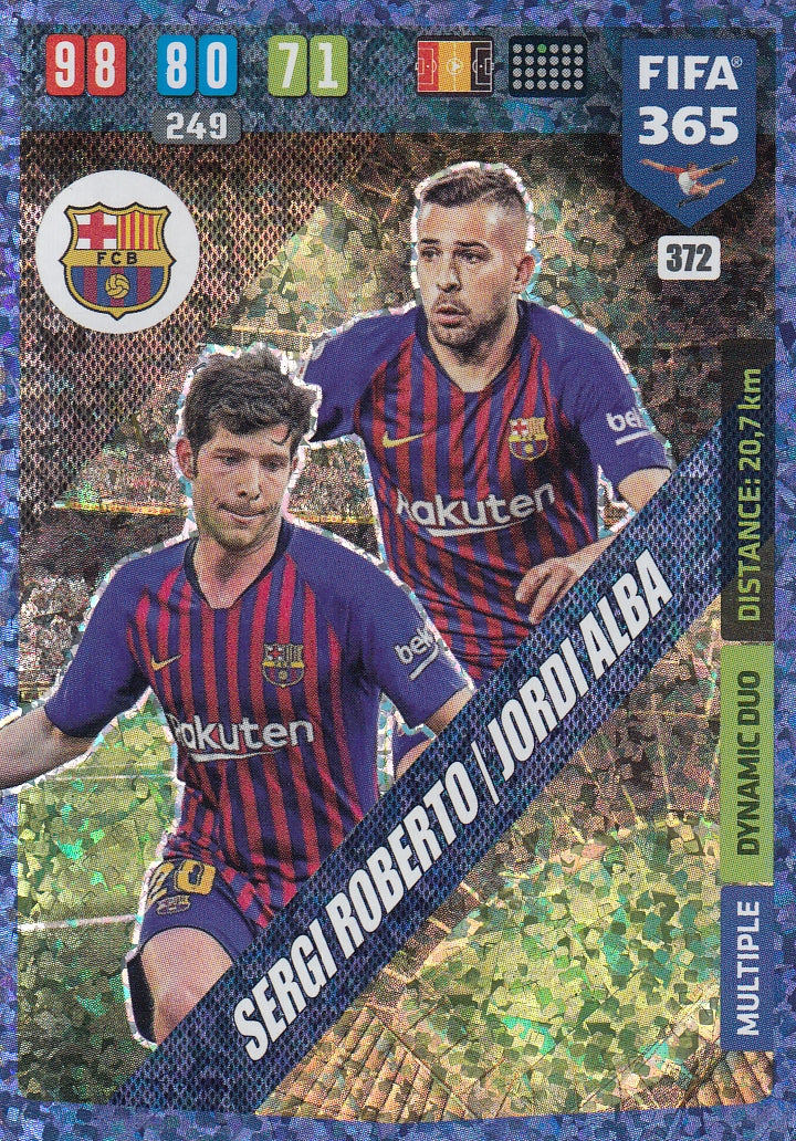 372. SERGI ROBERTO/JORDI ALBA - BARCELONA - MULTIPLE DYNAMIC DUO