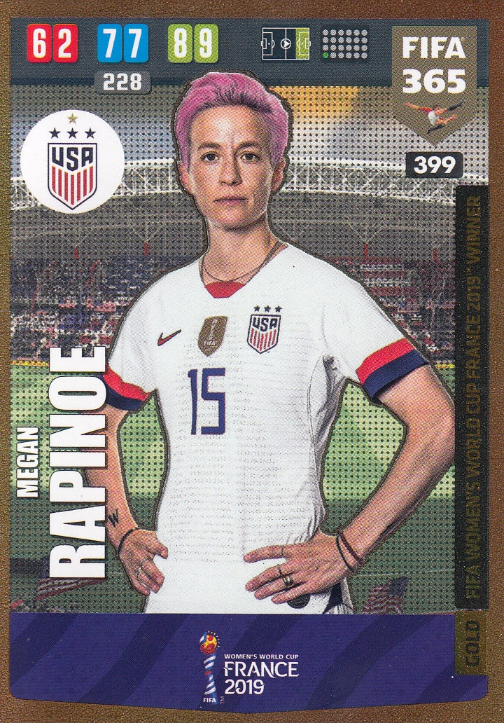 399. MEGAN RAPINOE - USA - GOLD FIFA WOMENS WORLD CUP FRANCE 2019 WINNER