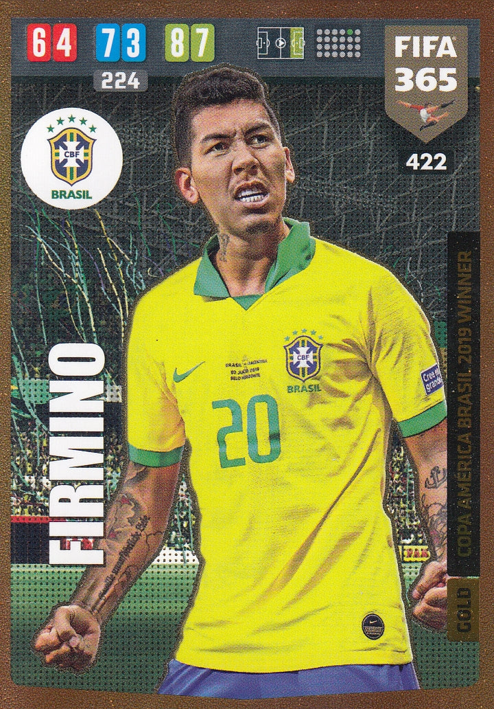 422. FIRMINO - BRASIL - GOLD COPA AMÉRICA BRASIL 2019 WINNER
