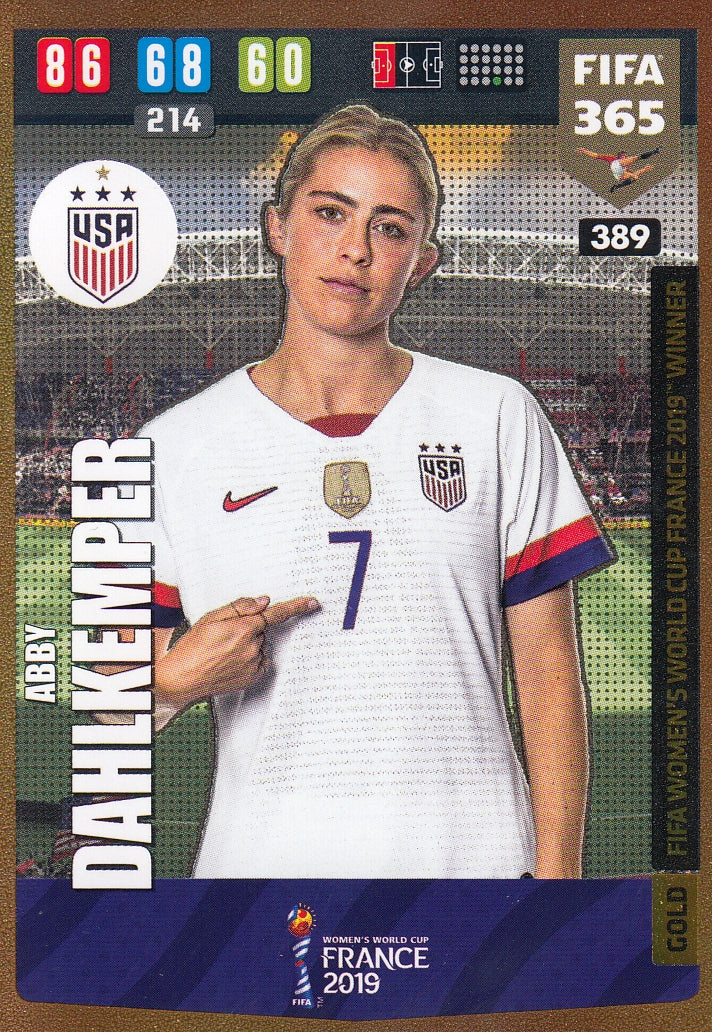 389. ABBY DAHLKEMPER - USA - GOLD FIFA WOMENS WORLD CUP FRANCE 2019 WINNER