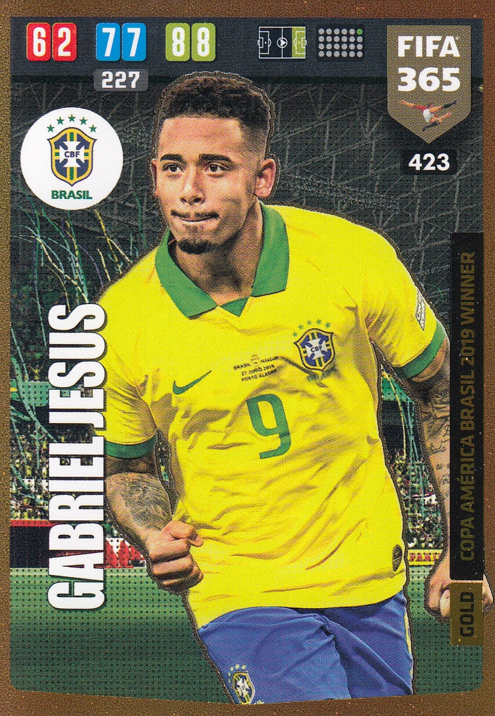 423. GABRIEL JESUS - BRASIL - GOLD AMÉRICA BRASIL 2019 WINNER