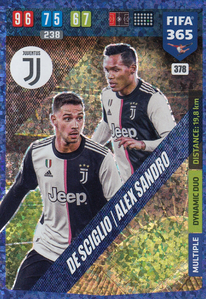 378. DE SCIGLIO/ALEX SANDRO - JUVENTUS - MULTIPLE DYNAMIC DUO