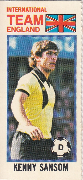 111. KENNY SANSOM - ENGLAND - INTERNATIONAL TEAM