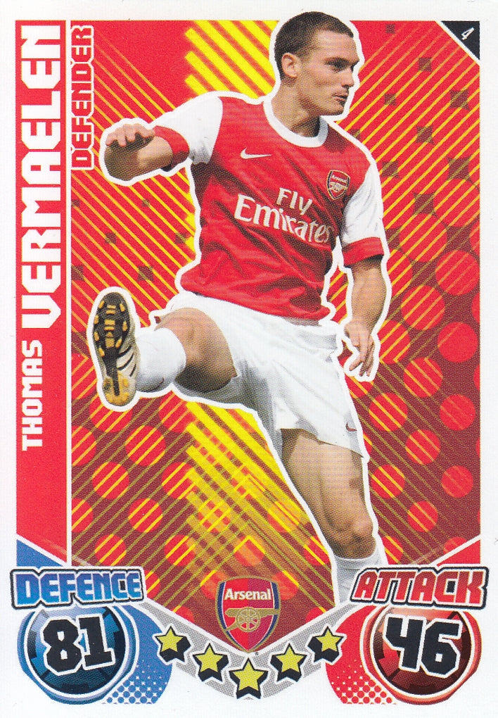 004. THOMAS VERMAELEN - ARSENAL