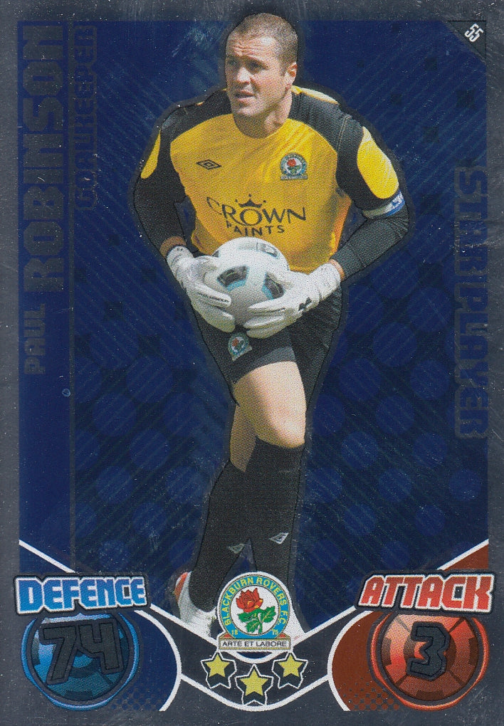 055. PAUL ROBINSON - BLACKBURN ROVERS - STAR PLAYER