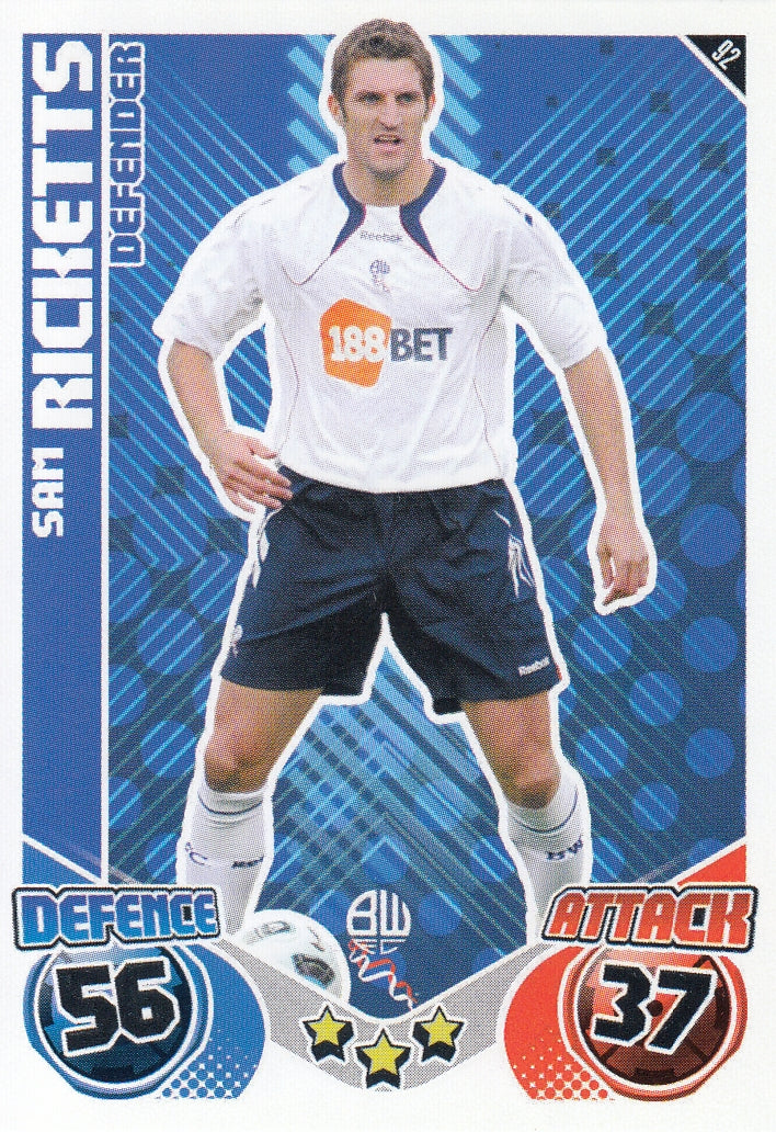 092. SAM RICKETTS - BOLTON WANDERERS