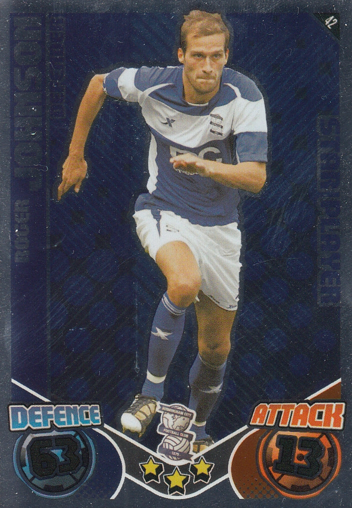 042. ROGER JOHNSON - BIRMINGHAM CITY - STAR PLAYER