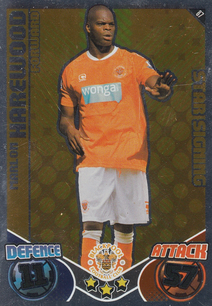 087. MARLON HAREWOOD - BLACKPOOL - STAR SIGNING
